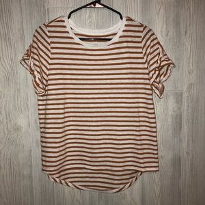 Target Striped Ruffle Shirt